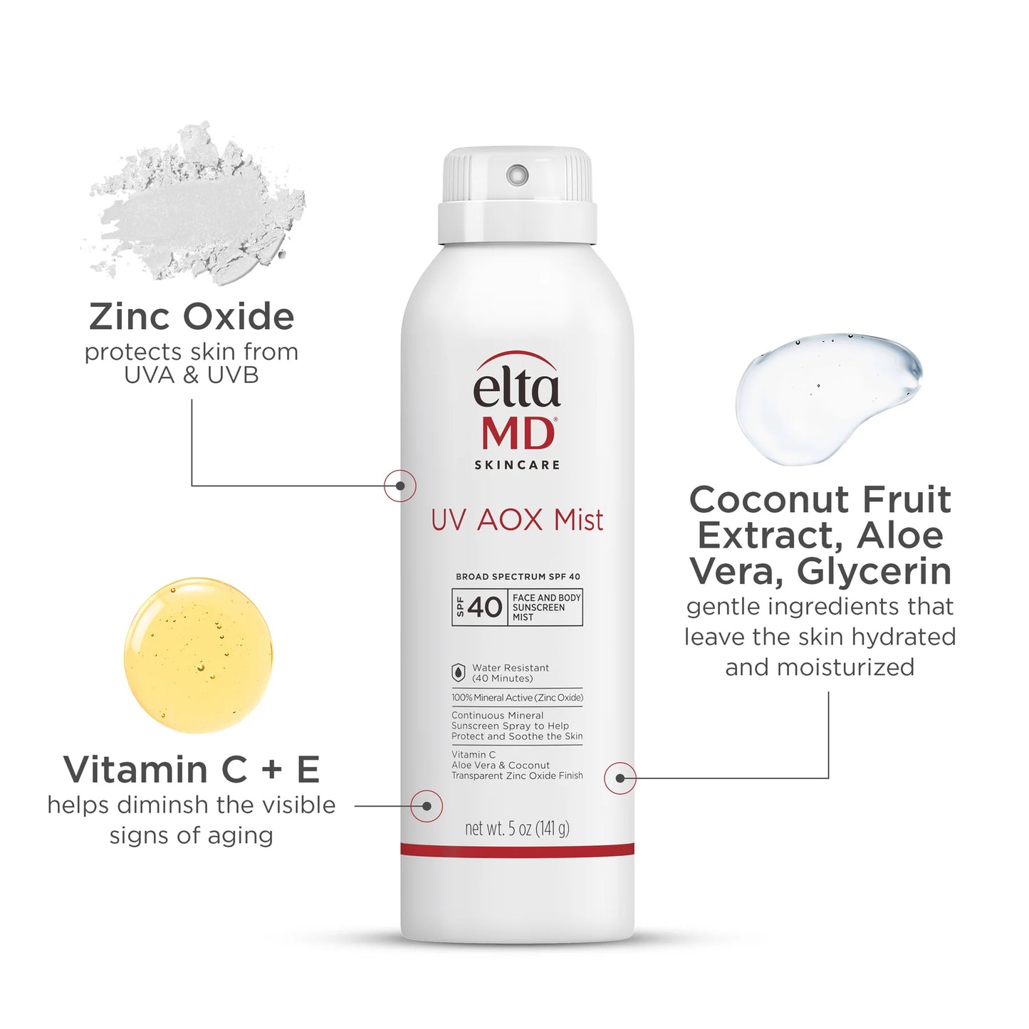 EltaMD  UV AOX Mist Broad-Spectrum SPF 40